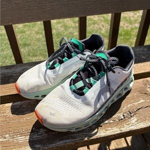 On Running Women's Athletic Shoes - White, Black, Mint, Orange